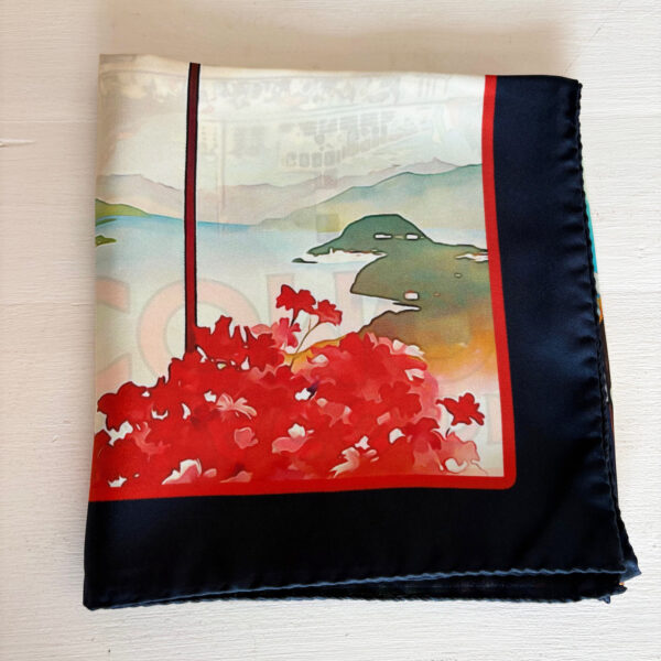 FOULARD VINTAGE LAKE COMO - immagine 2