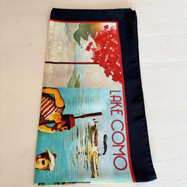 FOULARD VINTAGE LAKE COMO - immagine 3