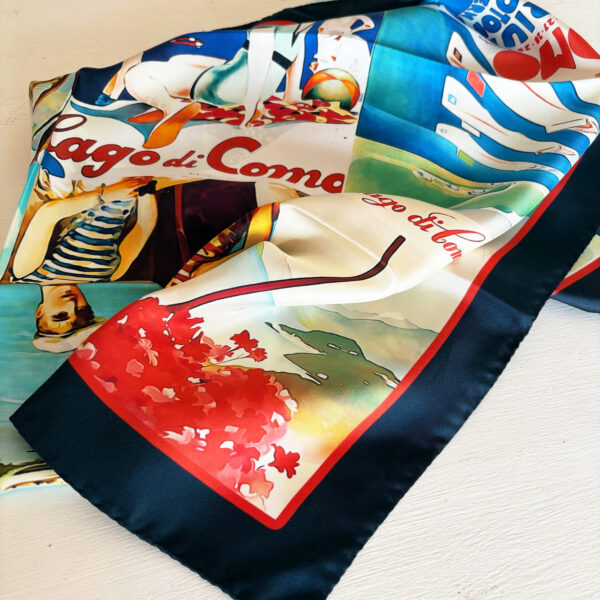 FOULARD VINTAGE LAKE COMO - immagine 6