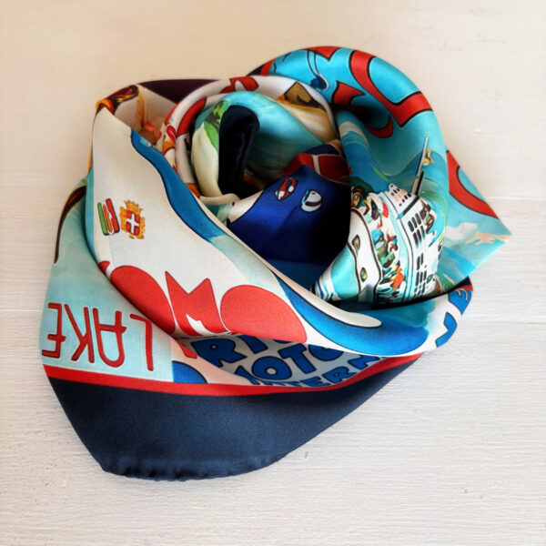 FOULARD VINTAGE LAKE COMO - immagine 4