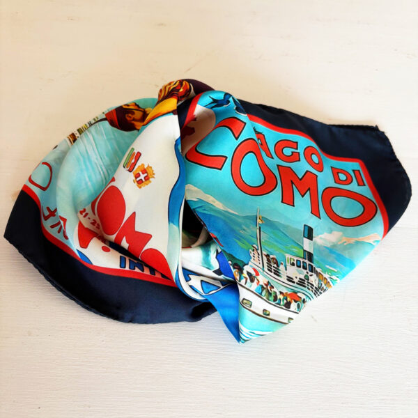 FOULARD VINTAGE LAKE COMO - immagine 5